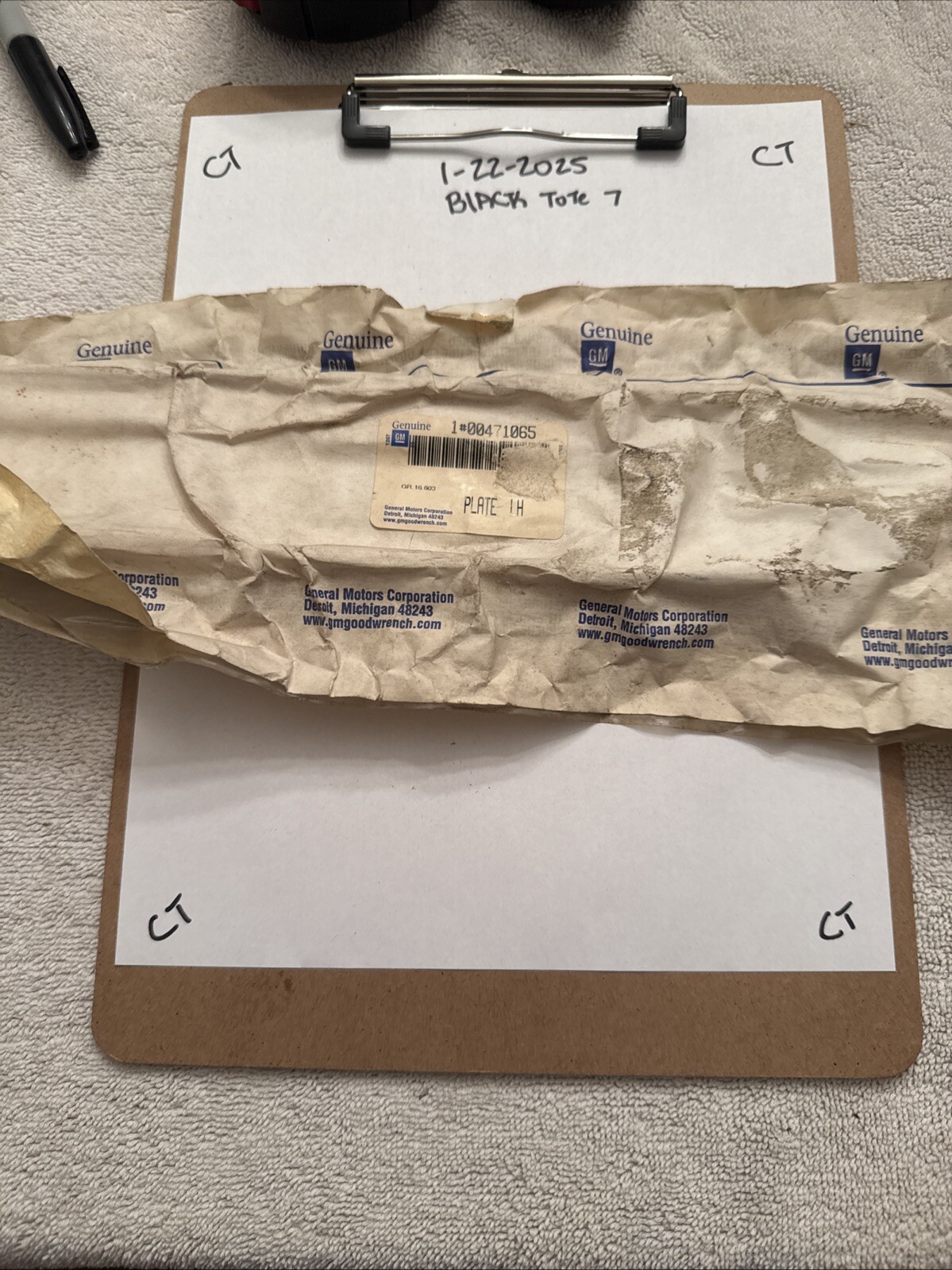 Gm Lh Plate 00471065