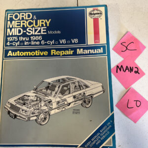 Haynes Ford and Mercury Mid Size Models 1975-1986 Automotive Repair Manual