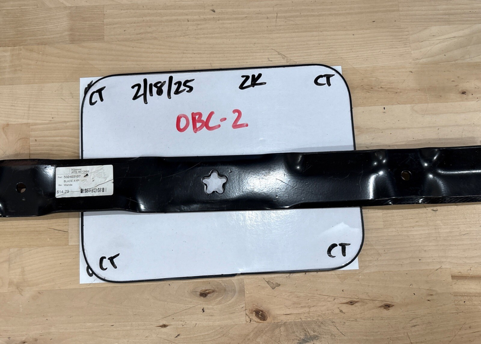 High Lift Lawnmower Blade 23” 532403107