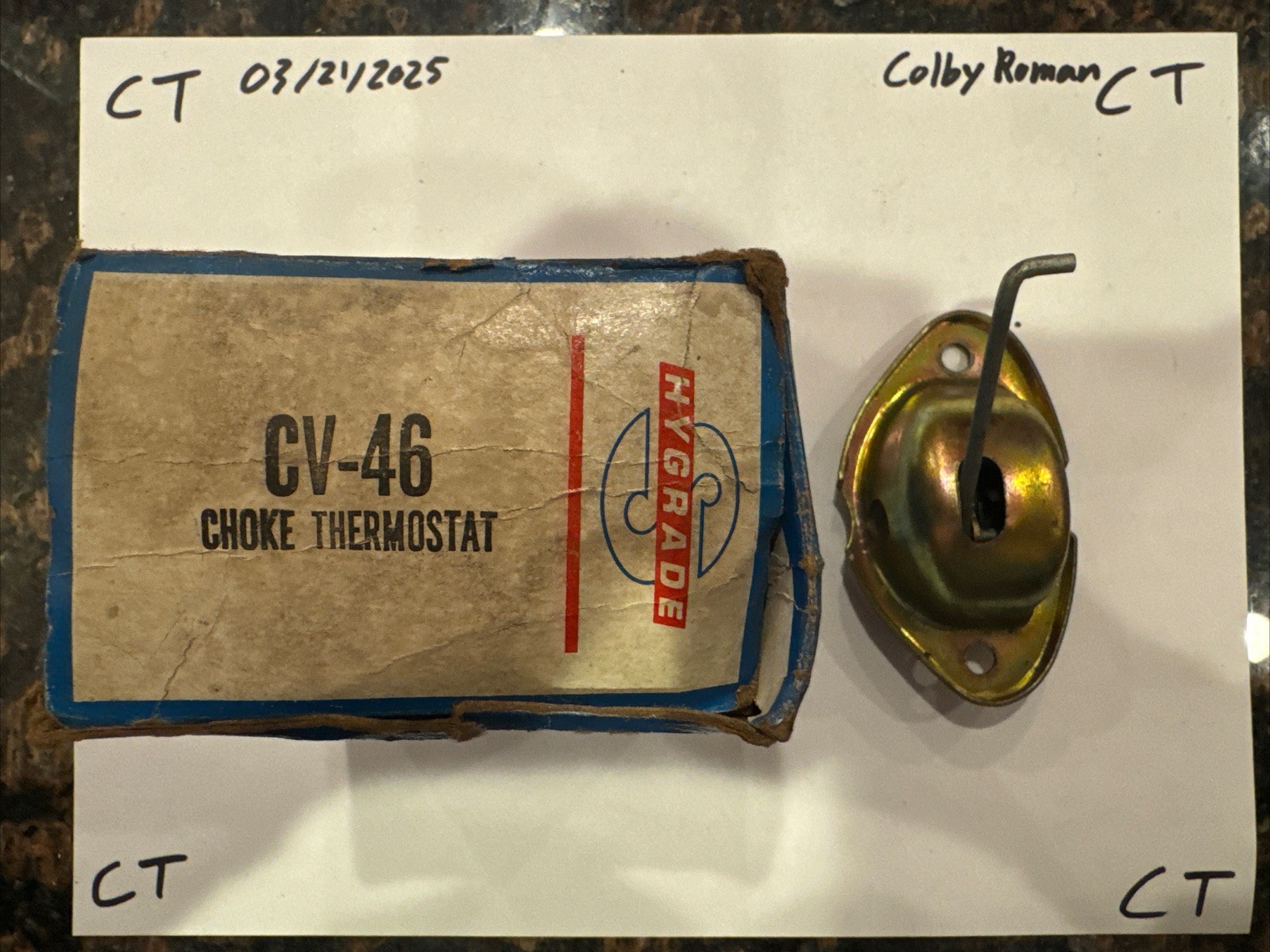 Hygrade Choke Thermostat CV-46