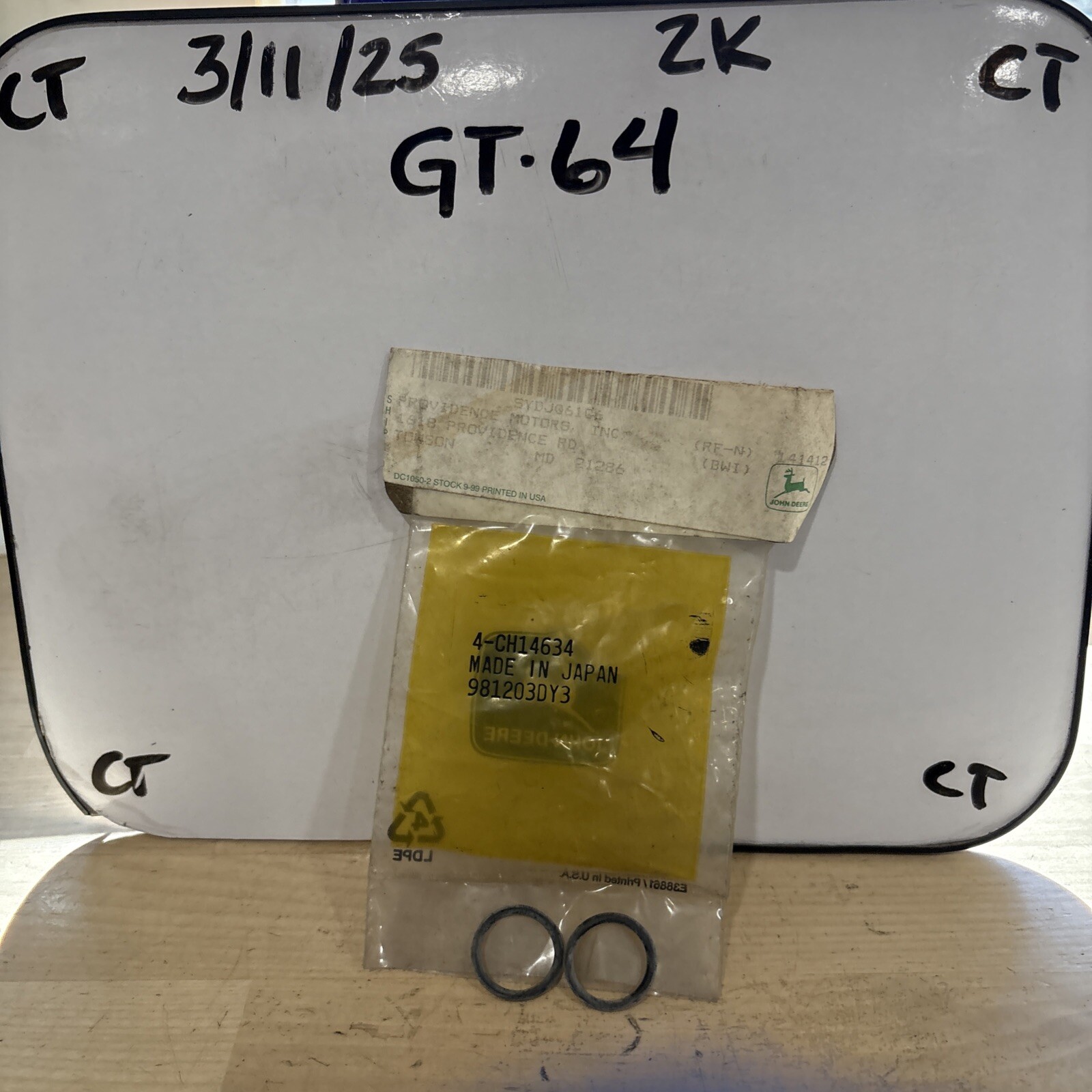 John Deere CH14634 O Ring 650 F 710 GT 242 STX 38 LX 255 GX 325 SST 16 X Z 465