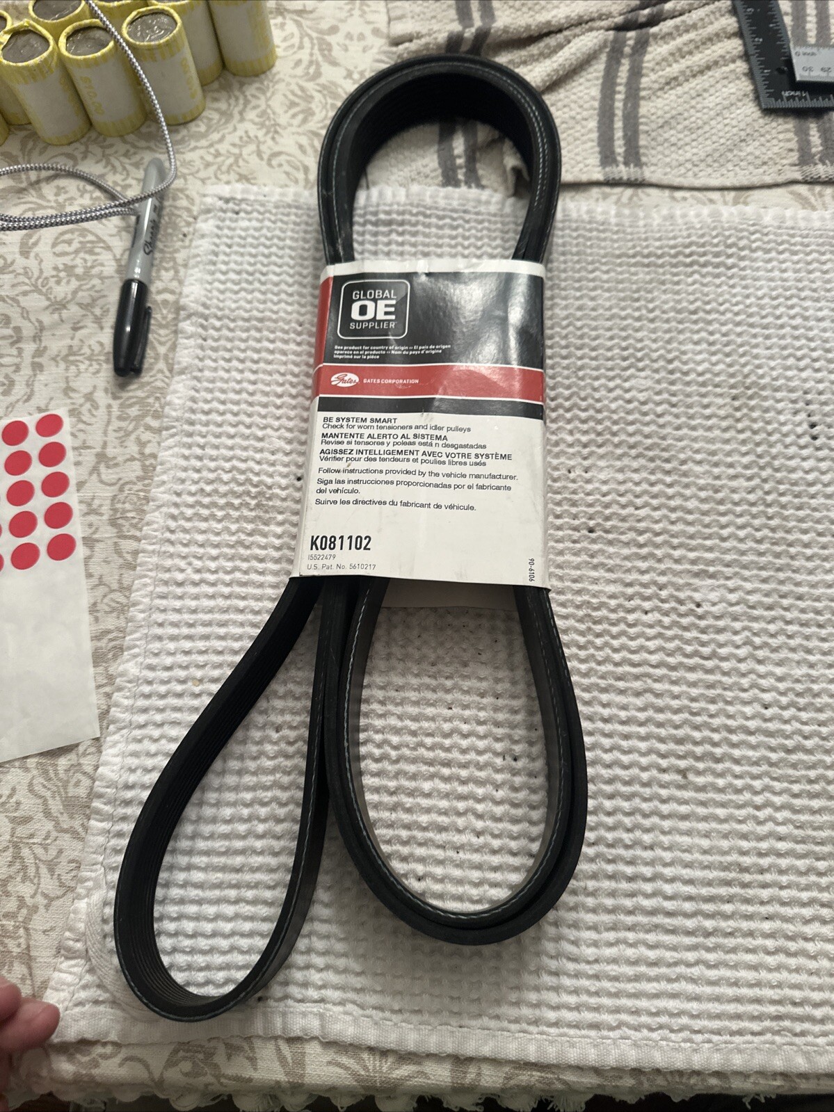 K081102 Gates Serpentine Belt New for Ram Truck F250 F350 F450 F550 Ford 2500 - Image 3