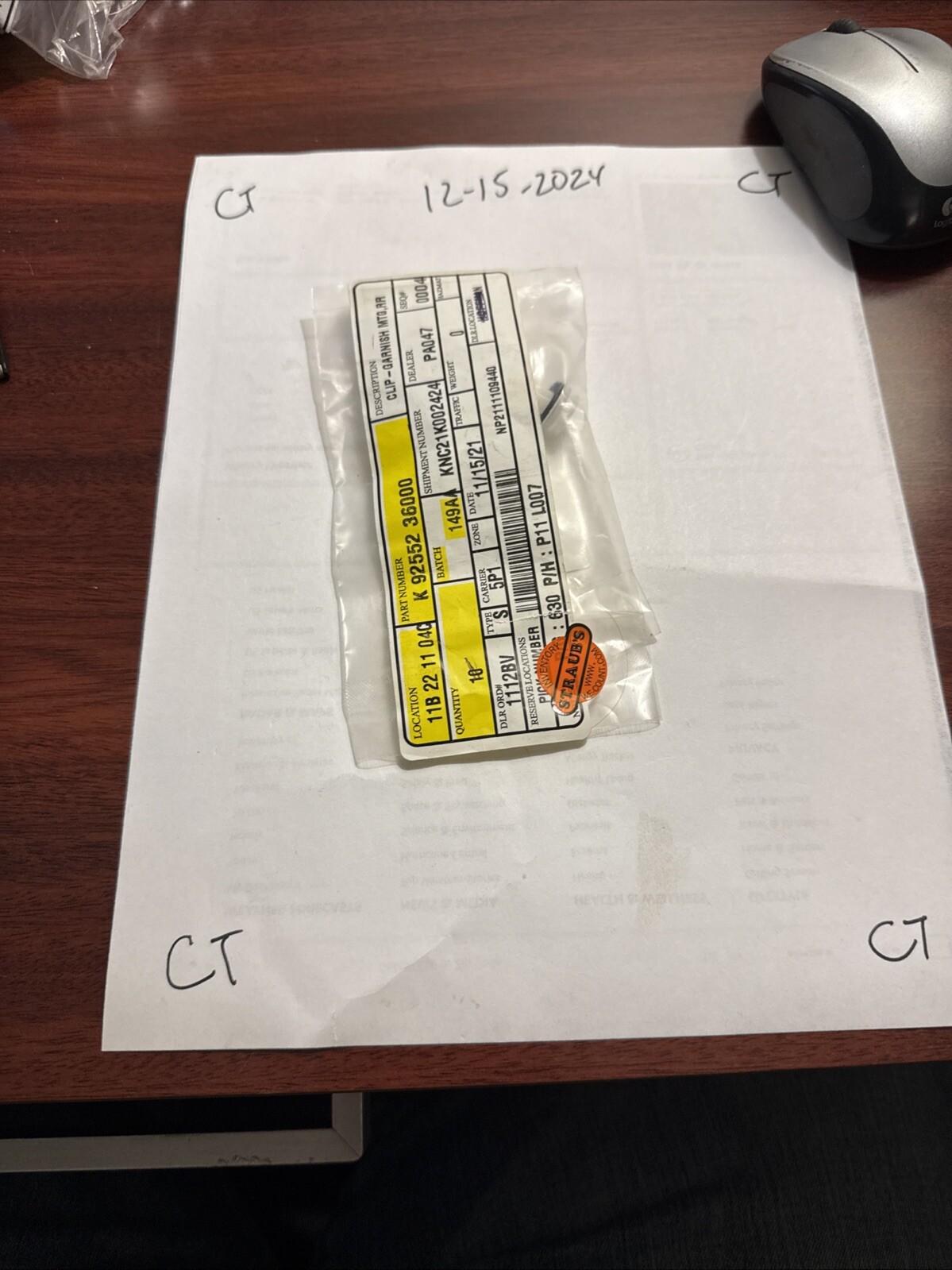 KIA OEM 11-18 Optima EXTERIOR TRIM-TRUNK LID-Molding Assembly Clip 9255236000 - Image 9