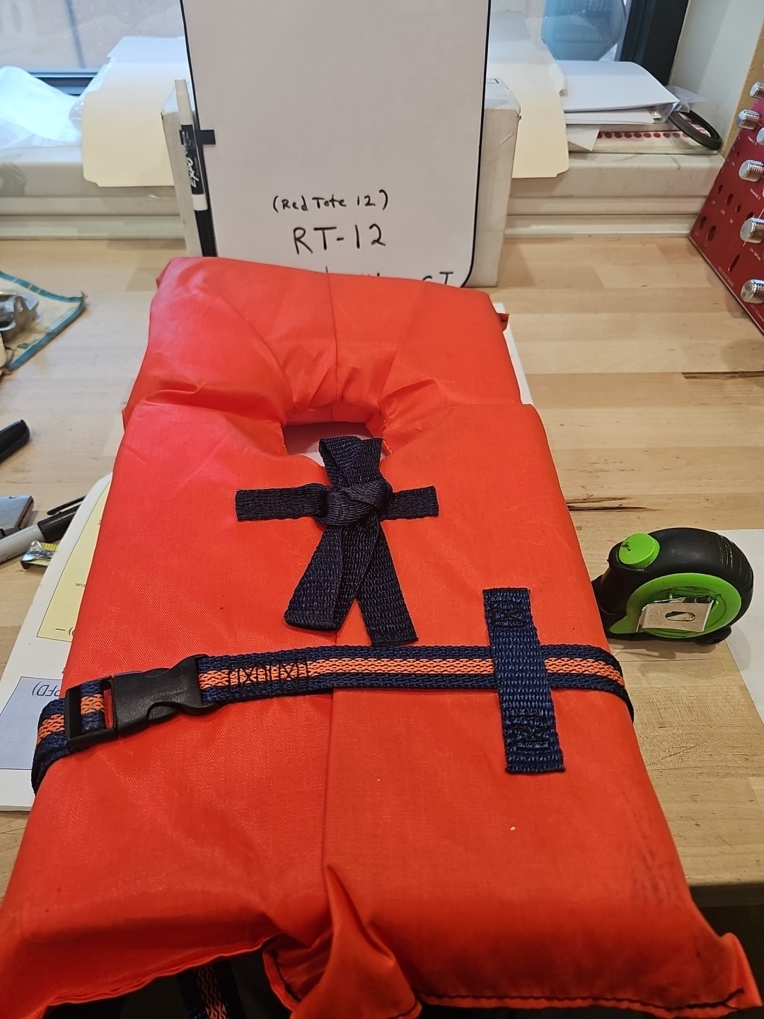 Kent Orange Child Life Vest near Shore Buoyant Vest Type II PFD under 50 lbs NEW - Image 5