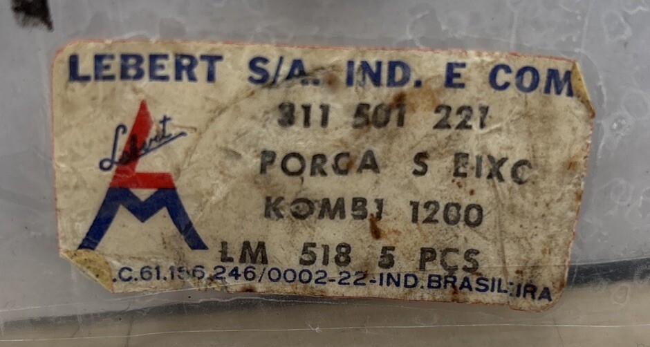 Lebert Rear Axle Castle Nut Flanged Forged - fits Bug T-3 GHIA S/B - 311 501 221 - Image 4