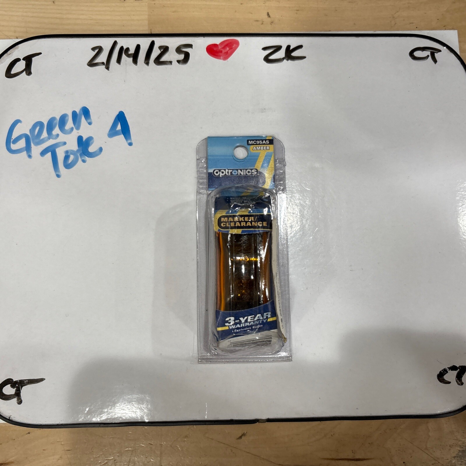 MARKER/CLEARANCE LIGHT Amber Optronics MC95AS New Stud-Mount Stain. Steel Base