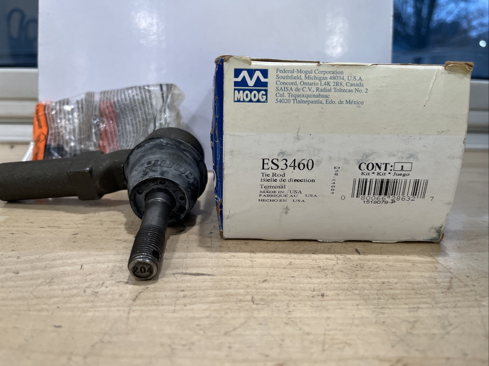 MOOG ES3460 Outer Tie Rod End - Image 3