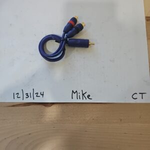 Mas Power Directional Balance RCA Cable #RCKOOL91G 1 MALE 2 FEMALE