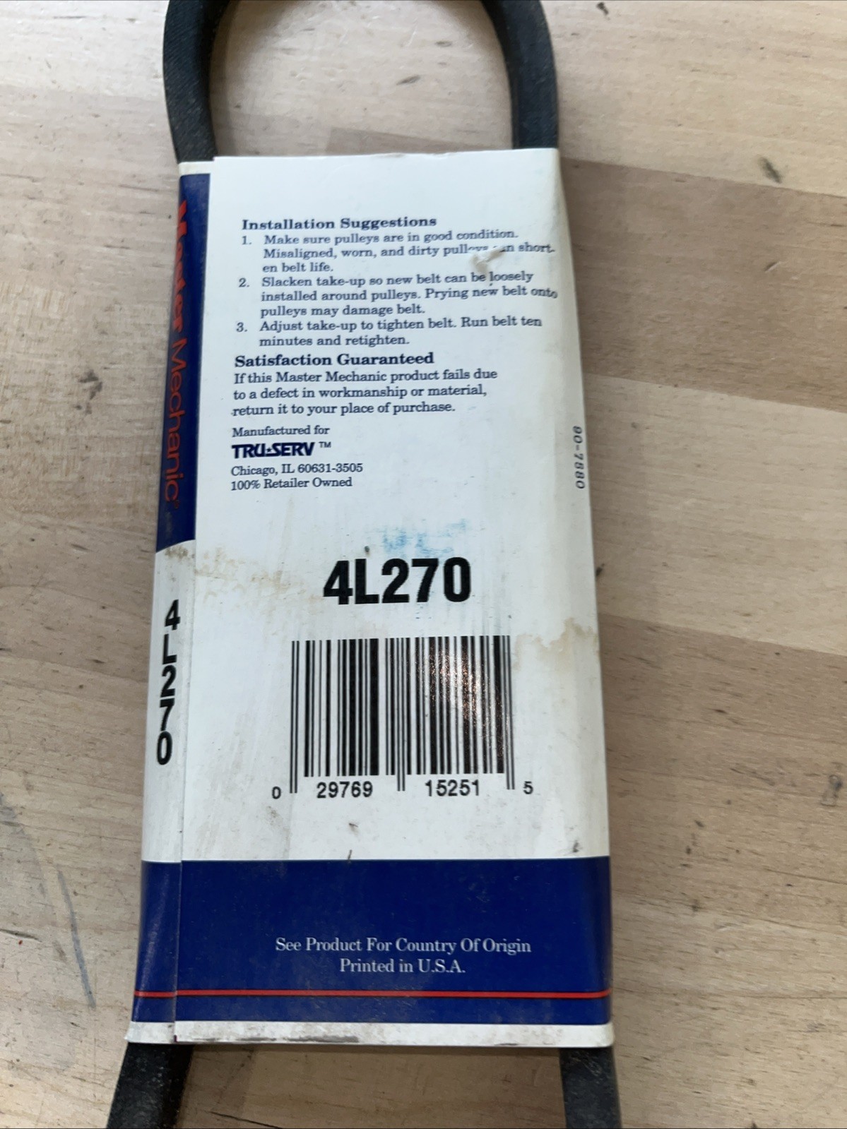 Master Mechanic V-Belt 115147 1/2" x 27" 4L270 - Image 4