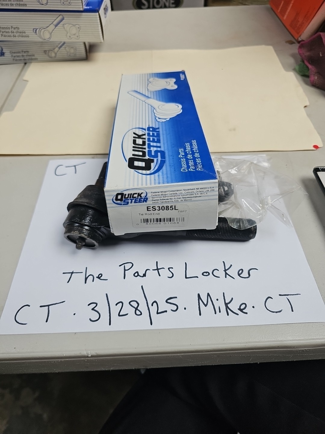 McQuay-Norris ES3085L Steering Tie Rod End-McQuay Norris