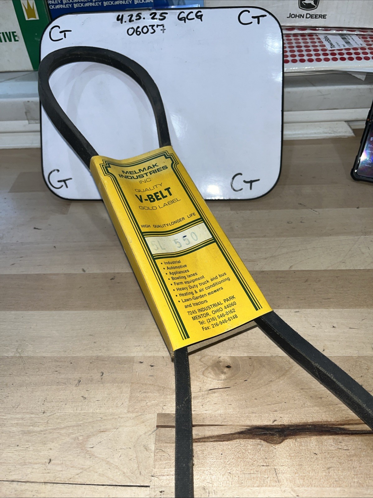 Melmak Industries V Belt 5L550