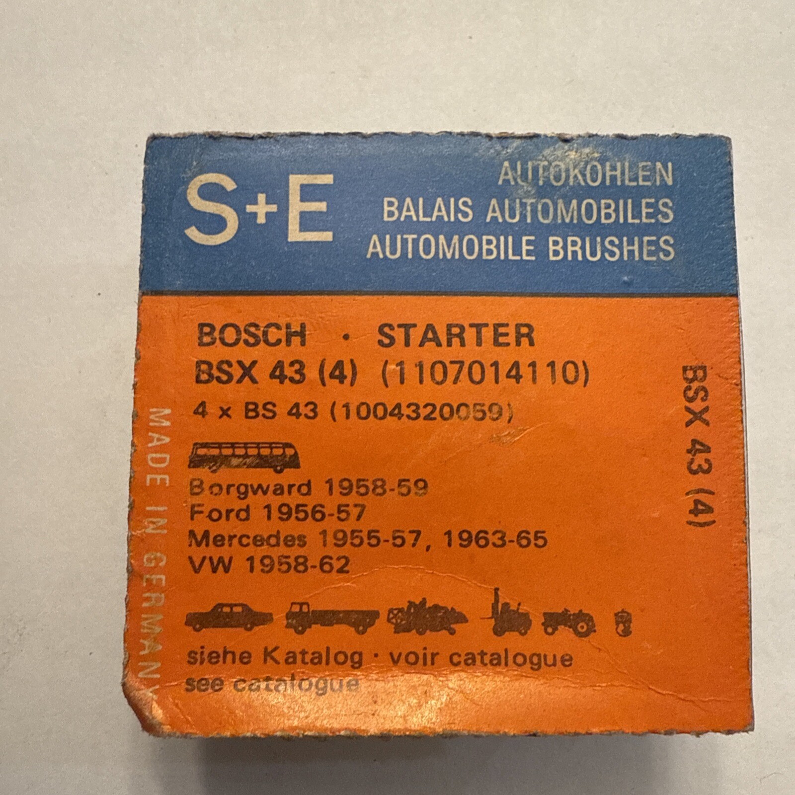 Mercedes Benz Starter Brush Bosch 1107014110 A0001511414 180 180c 180dc 190SL - Image 3