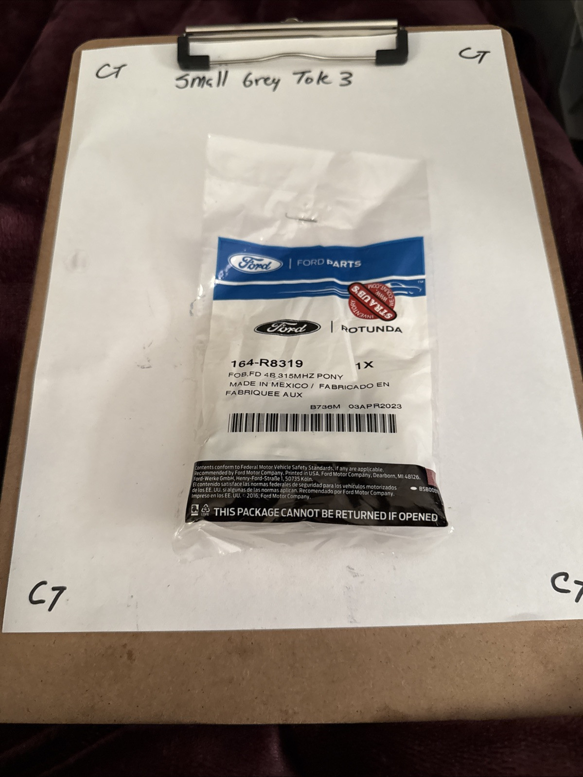 NEW OEM 2021-2024 FORD MUSTANG MACH-E BLACK REMOTE SMART KEY FOB 164-R8319