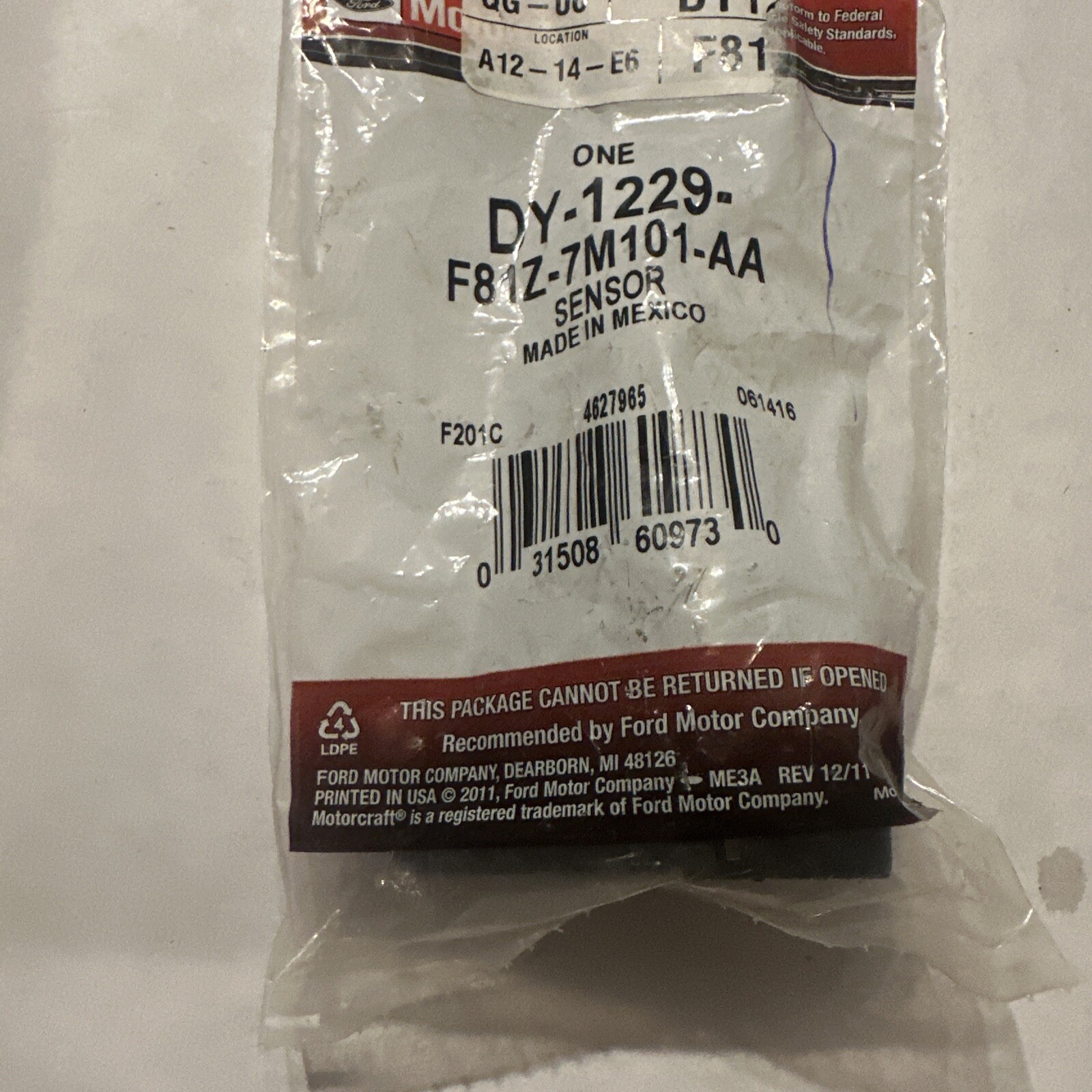 NEW OEM Ford 1997-2005 E-Series F-Series Vehicle Speed Sensor F81Z-7M101-AA
