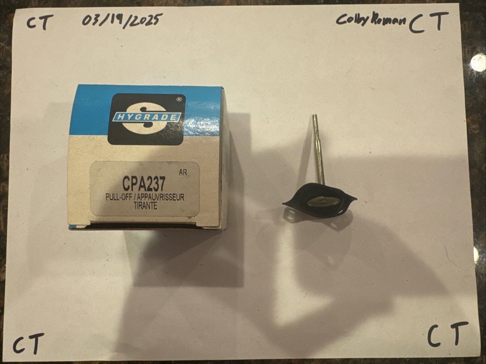 NEW SMP Standard Motor Products Hygrade CPA-237 CPA237 Choke Pull Off