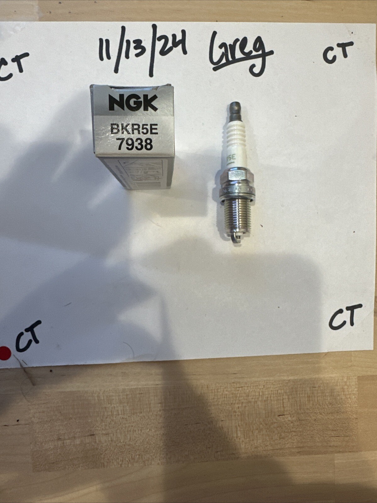 NGK BKR5E V-Power Spark Plug 7938