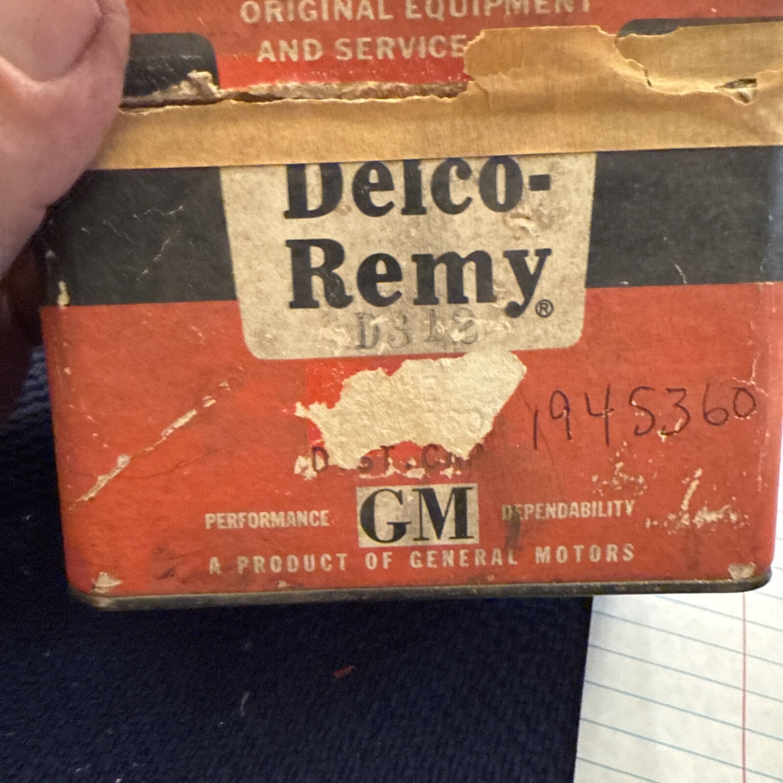 NOS 1960 1961 Chevrolet Corvair 6 Cylinder Distributor Cap OEM D-312 GM 1945360 - Image 3