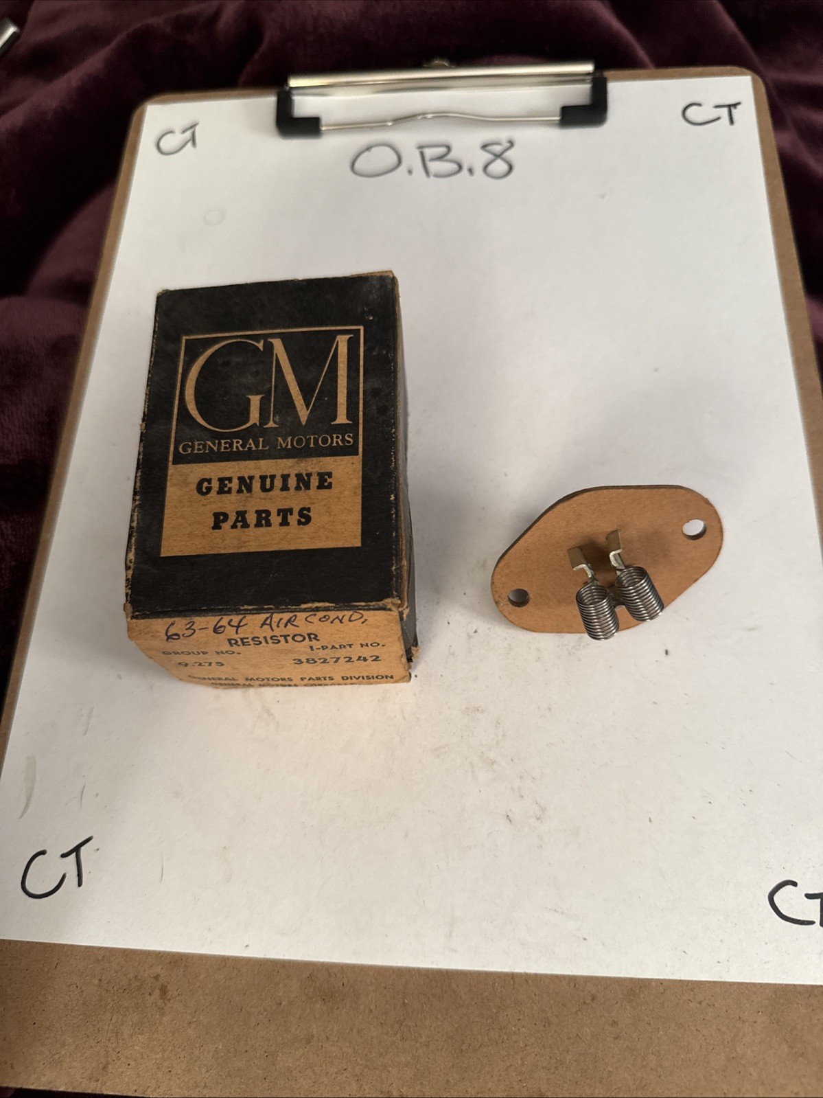 NOS 1963-64 Chevrolet Blower motor Resistor 3827242