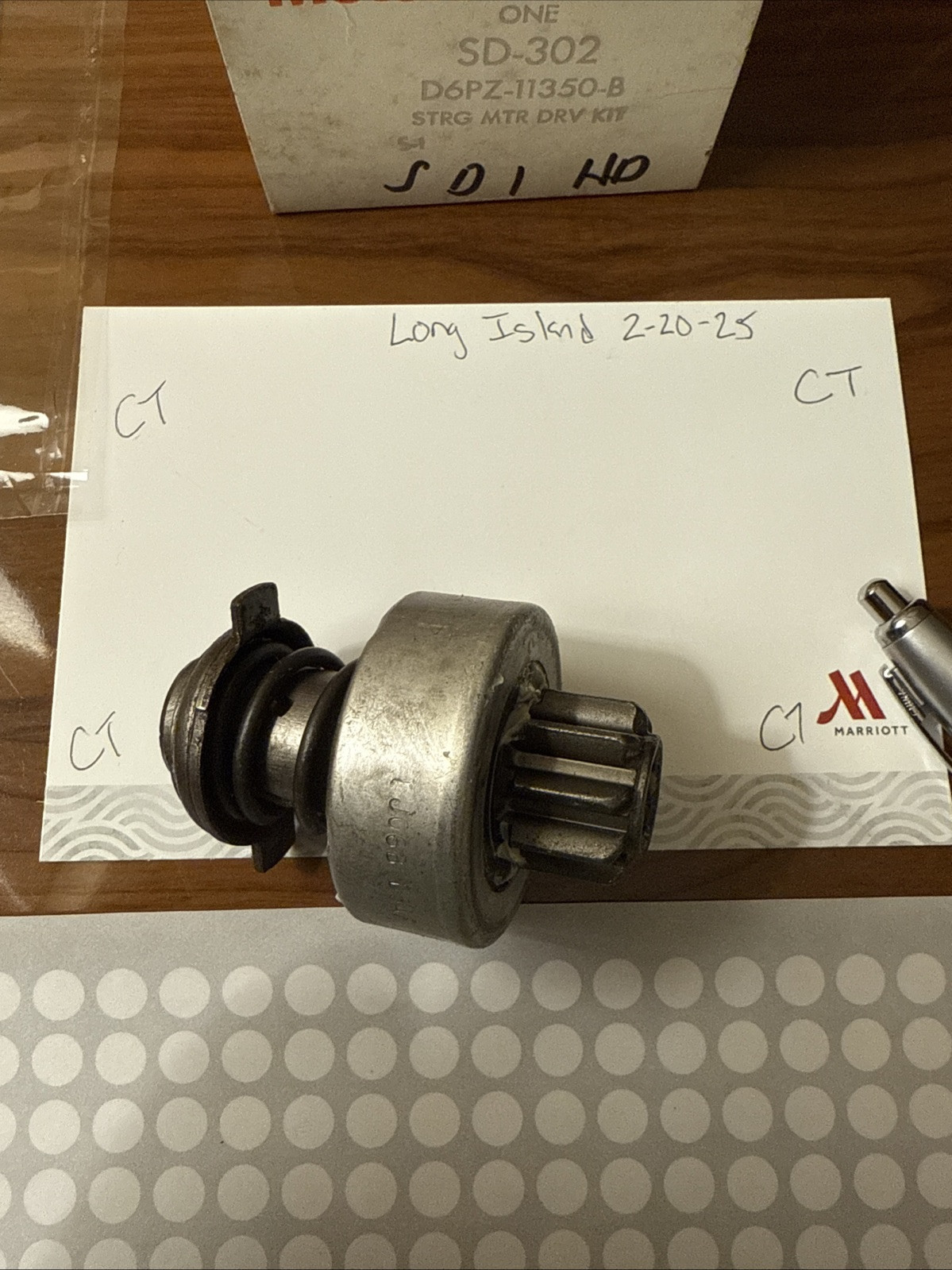 NOS 1965-1973 Ford Mustang Falcon 200 250 6cyl Starter Drive Kit D6PZ-11350-B - Image 4