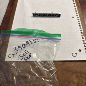 NOS 1967 Chevrolet Camaro header panel trunk Emblem 3912192 GM SS NEW Open Box