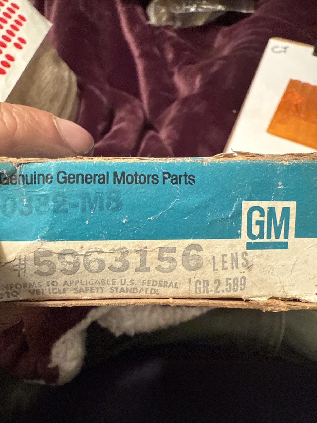 NOS 1969 1970 CHEVY TRUCK RH PARK TURN SIGNAL LENSE 69 70 GM C-10 OEM USA - Image 3