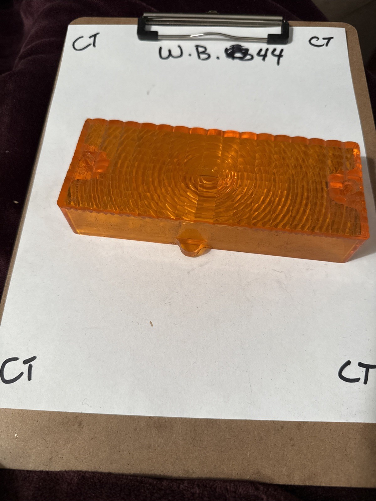 NOS 1969 1970 CHEVY TRUCK RH PARK TURN SIGNAL LENSE 69 70 GM C-10 OEM USA