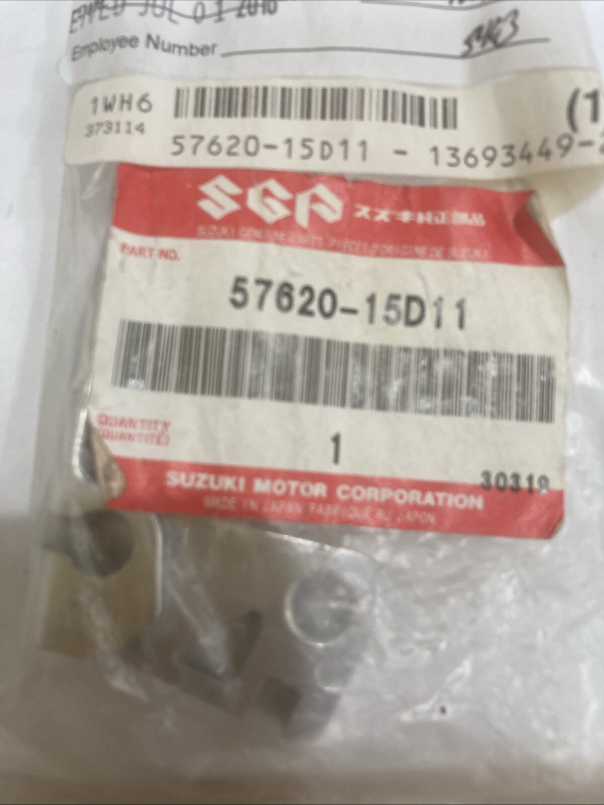 NOS 1994-2000 SUZUKI DR125 CLUTCH LEVER 57620-15D11 - Image 4