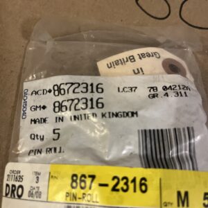 NOS ACDelco / GM Shift Shaft Pin 99-07 8672316 (blush Rust Due To Age)