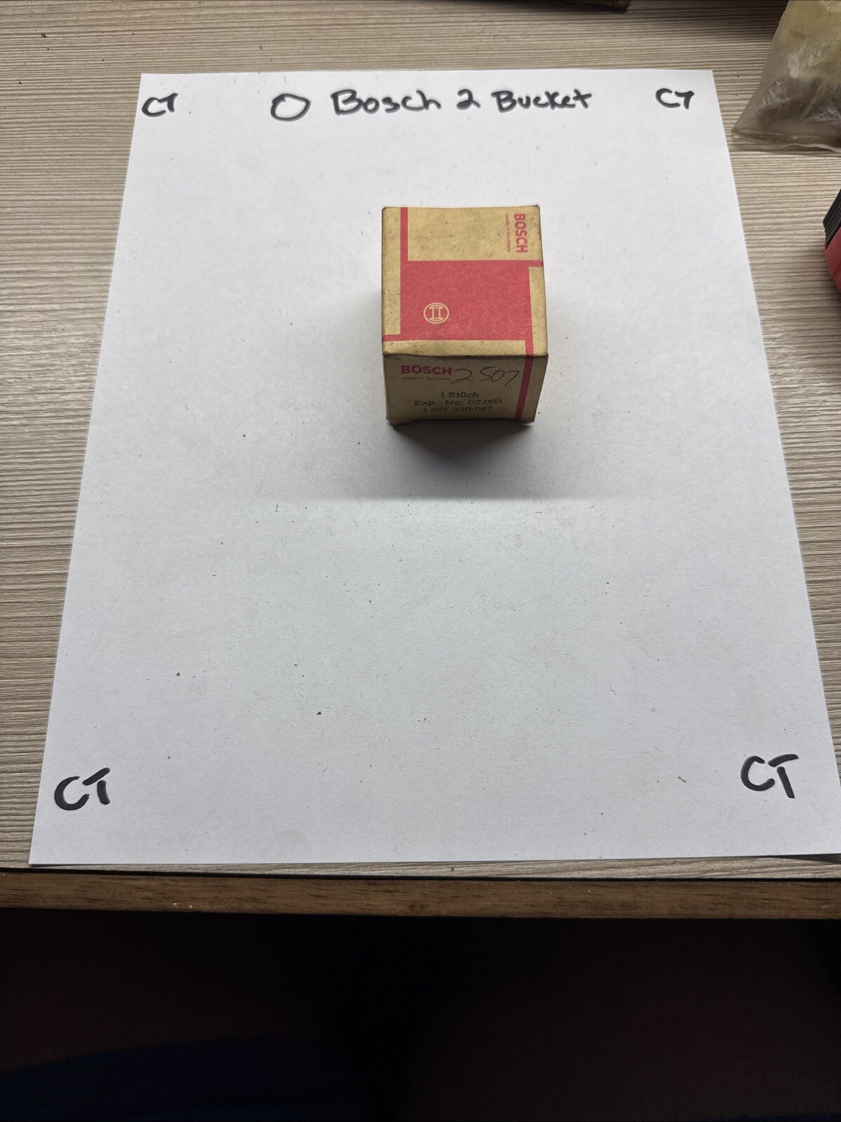 NOS BOSCH CONDENSER 1 237 330 047 MB 190 SL , 300SL ROADSTER , 300 SEL