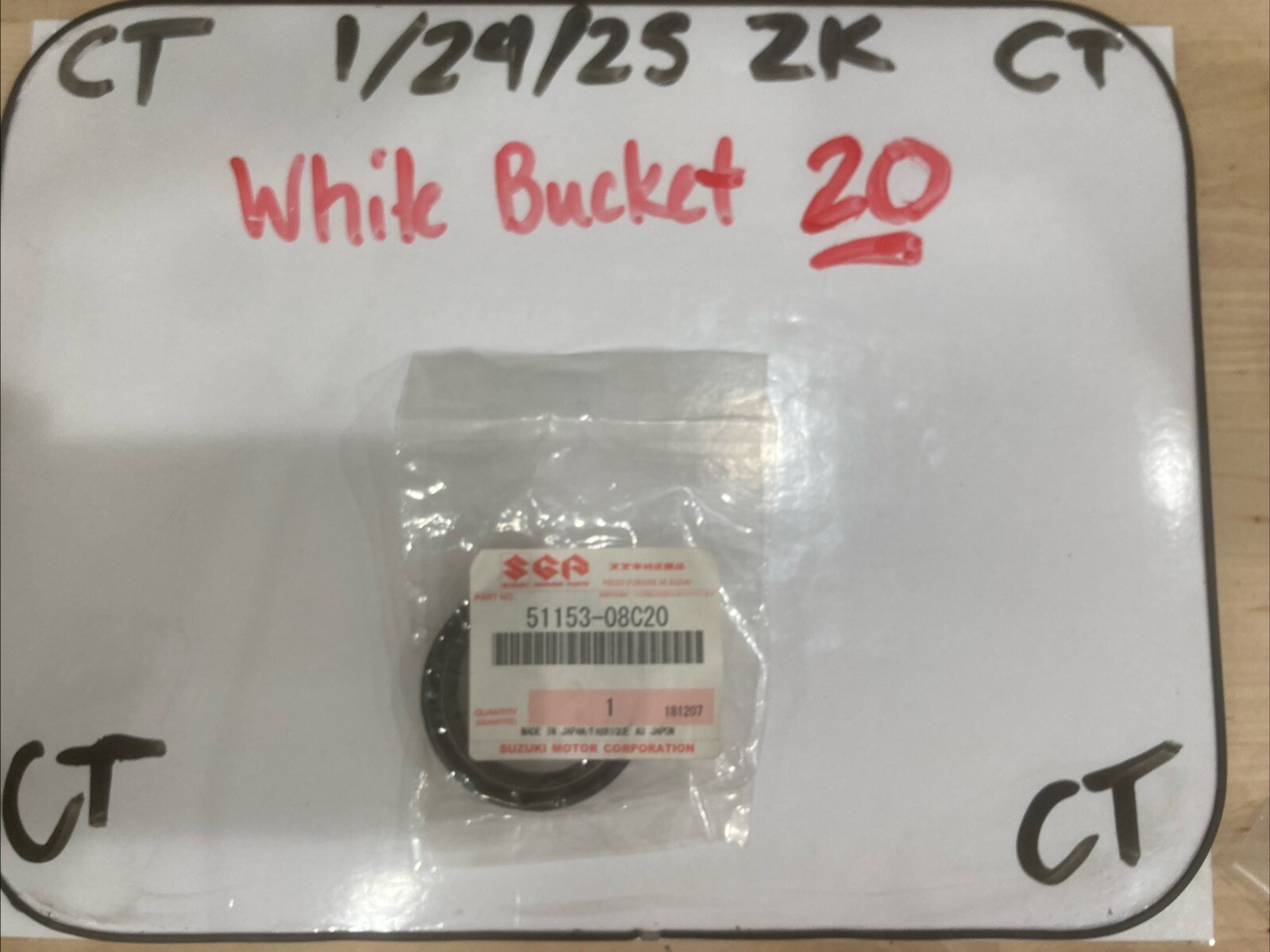 NOS GENUINE SUZUKI FRONT FORK OIL SEAL 51153-08C20 NEW OEM