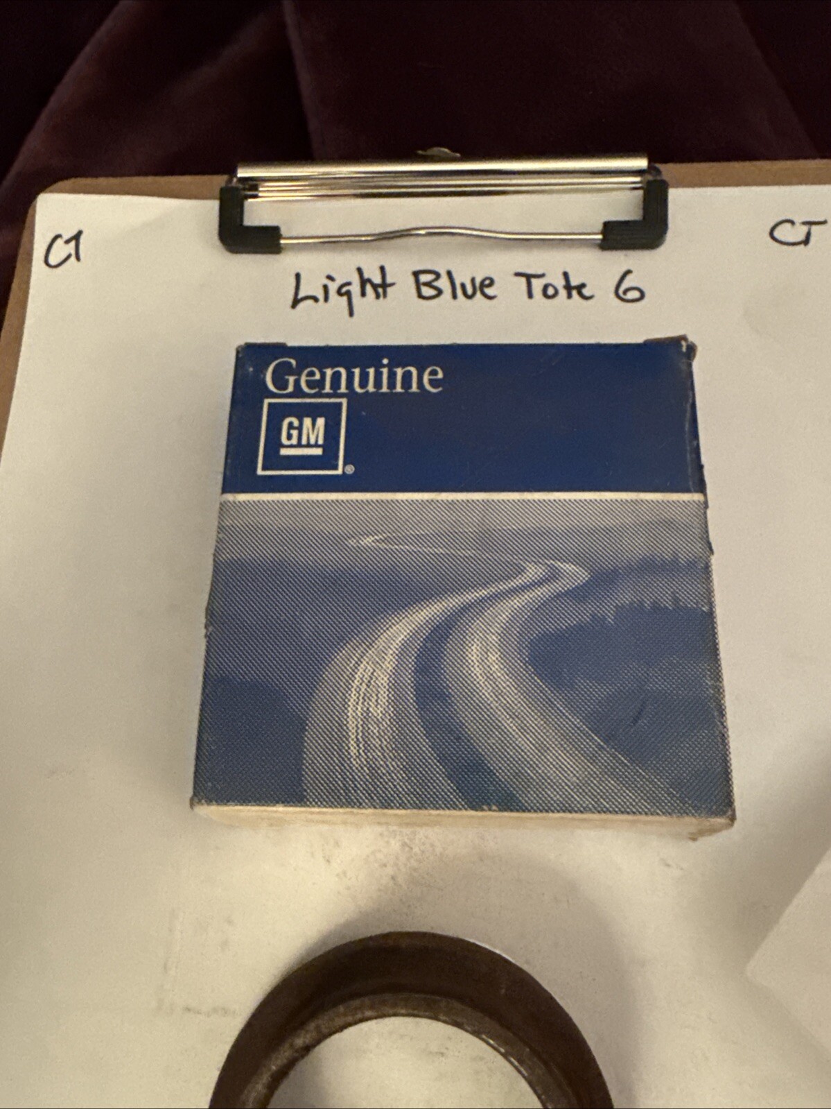 NOS GM Rear Axle Inner Shield # 3820238 Corvette Corvair Surface Rust - Image 3