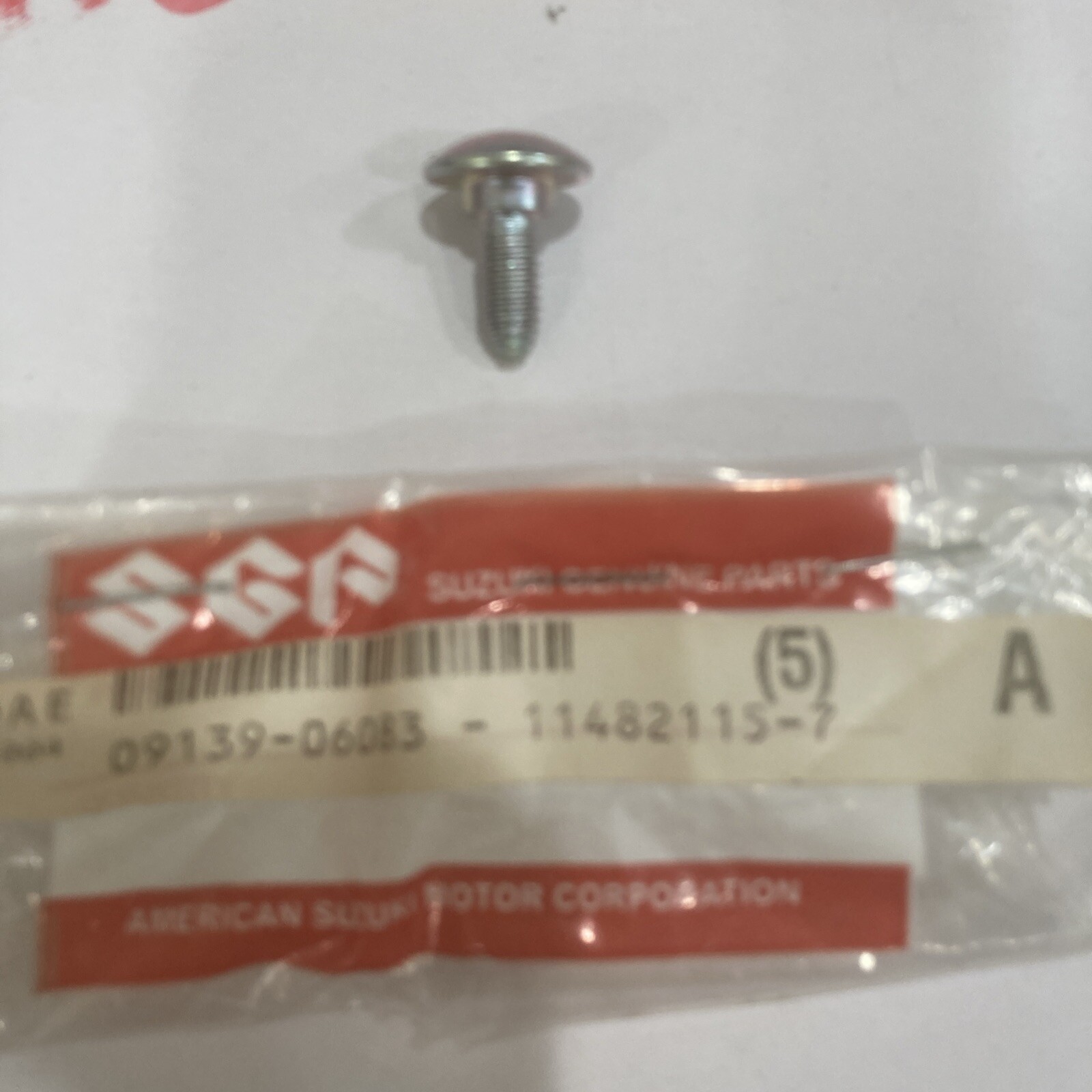 NOS OEM Genuine Suzuki Motorcycle Screw P/N 09139-06083 NEW (sold Individually) - Image 3