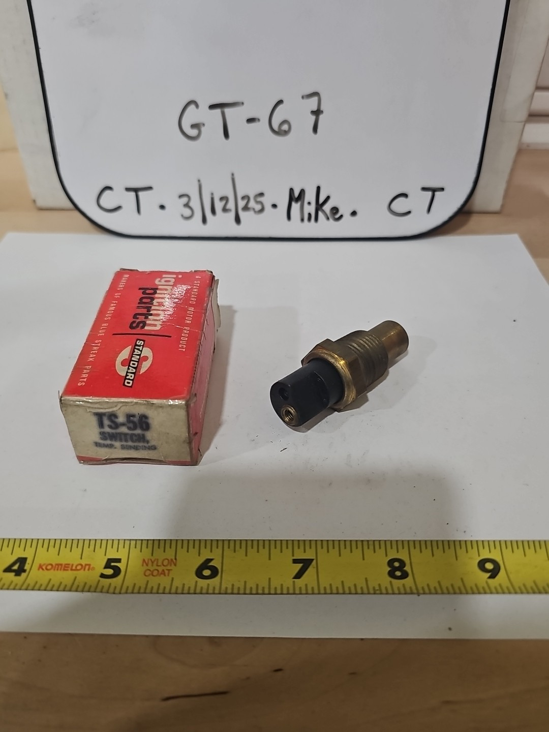 NOS Standard TS-56 Engine Coolant Temperature Sending Switch