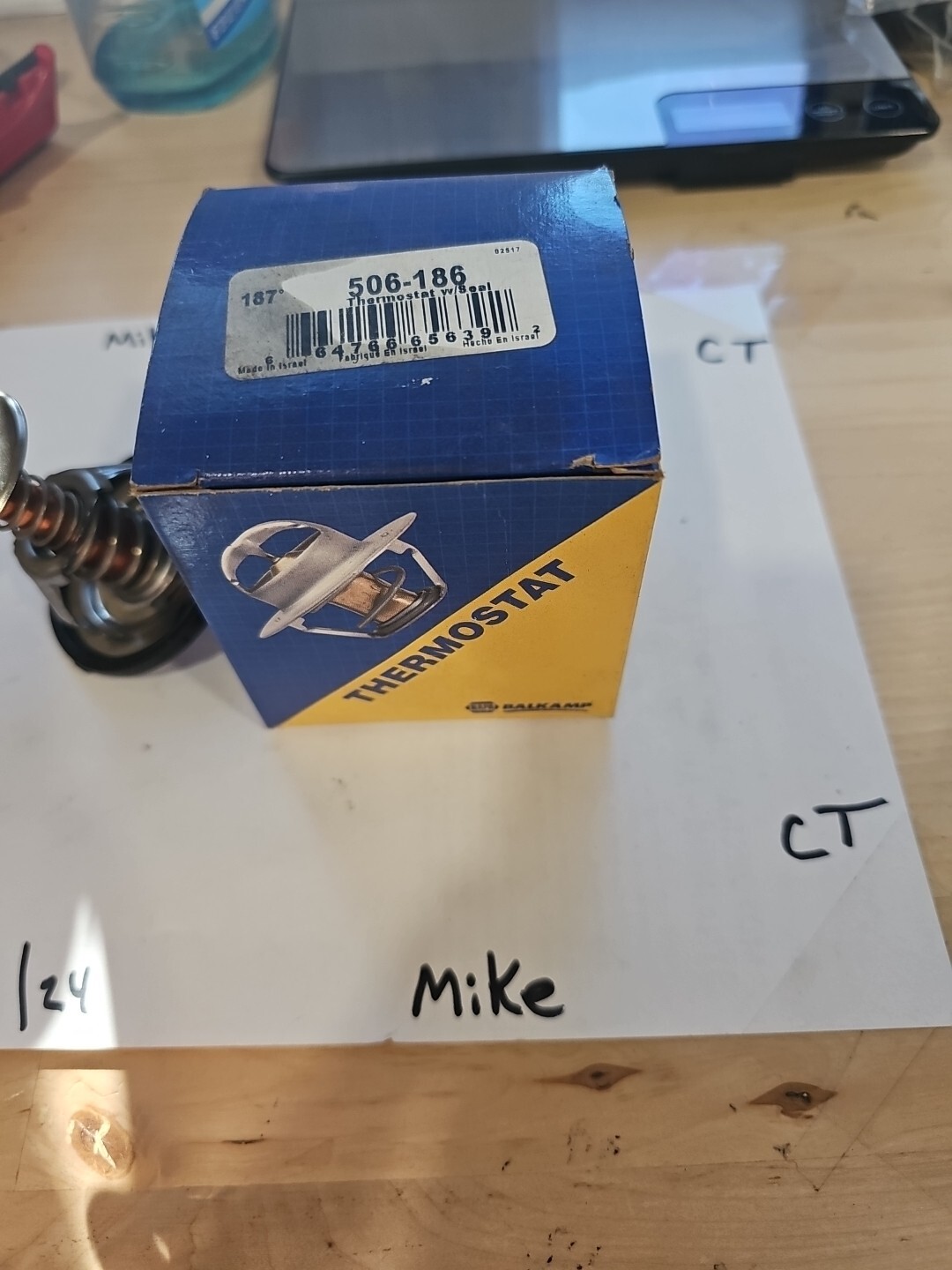 Napa Engine Coolant Thermostat 506-186 - Image 4