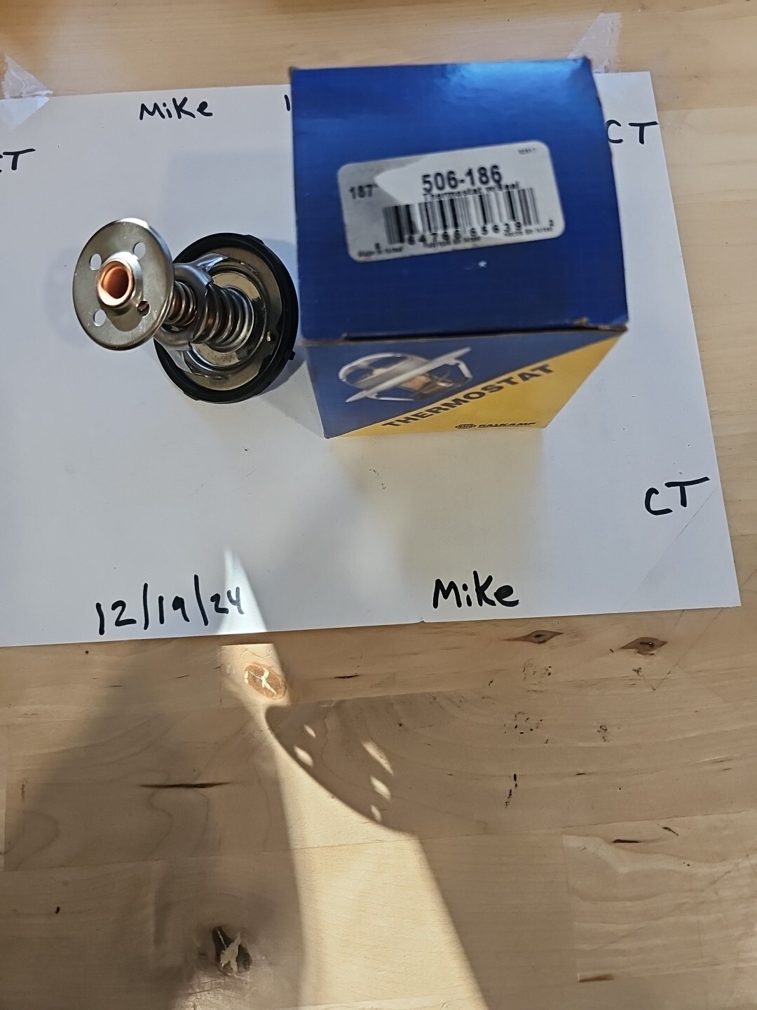 Napa Engine Coolant Thermostat 506-186