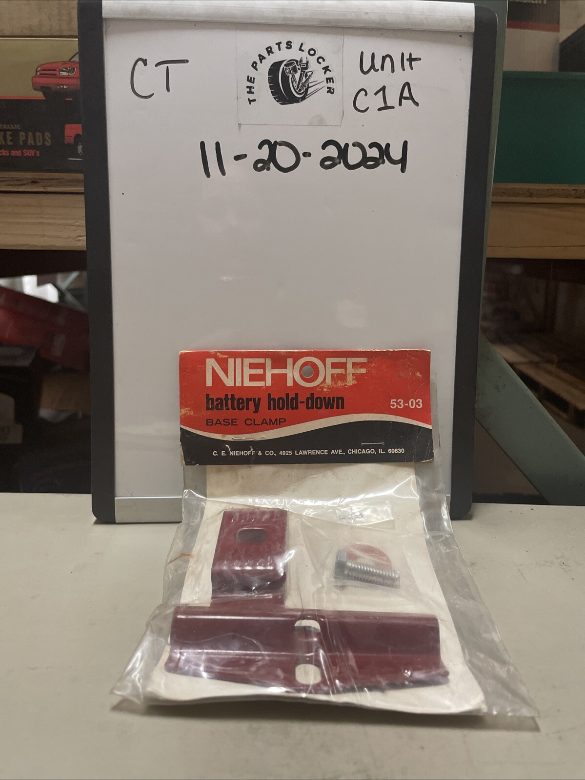 🔥Neihoff/Bwd 53-03 Style Frame Battery Hold Down Base Clamp🔥