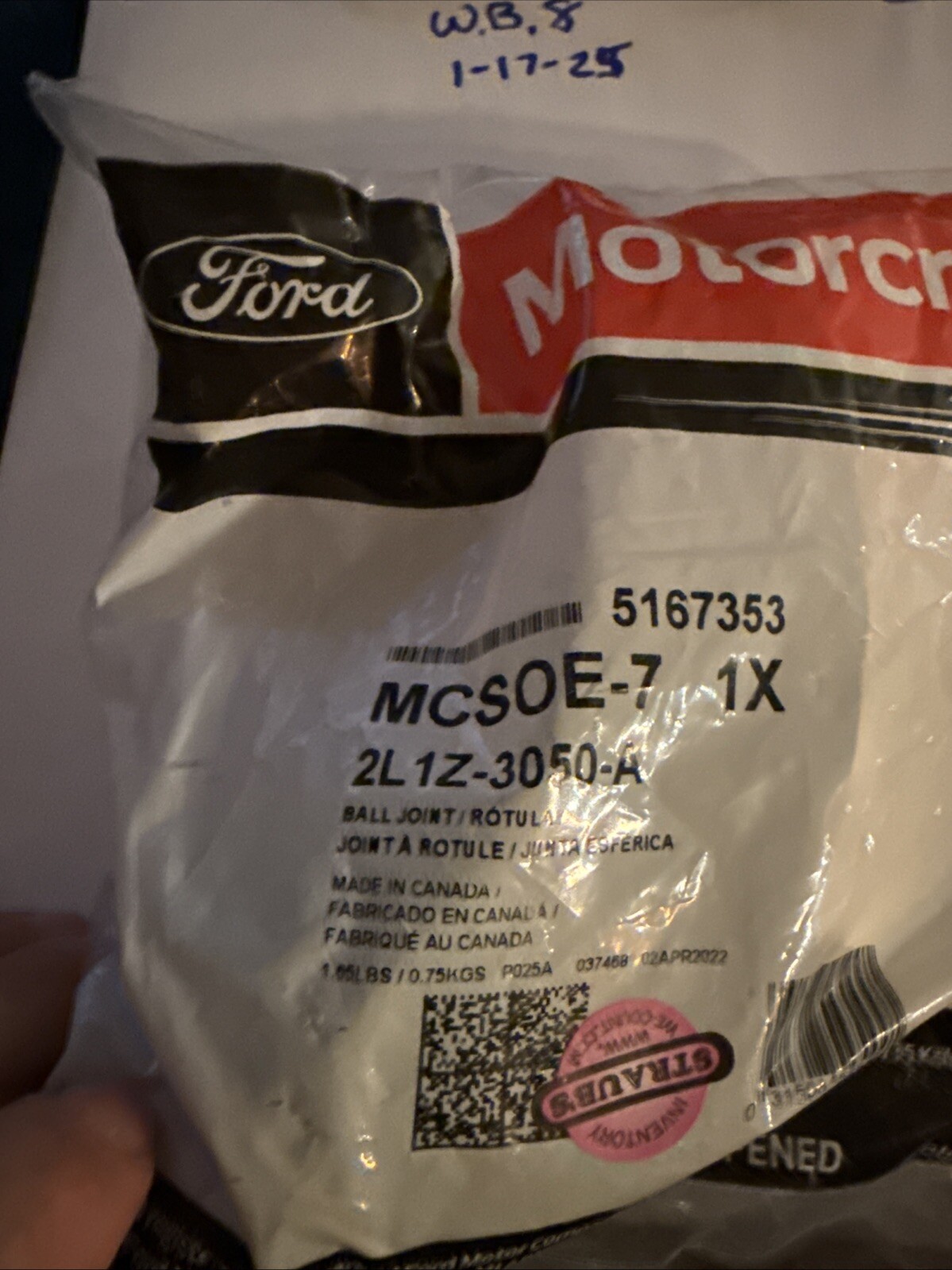 New Genuine Ford 2L1Z-3050-A / MCSOE-7 Front Lower Ball Joint 04-08 F-150 +More - Image 3