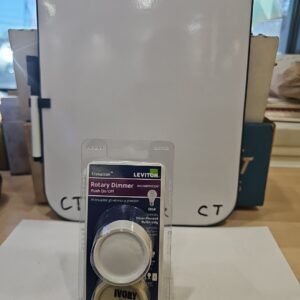 New Leviton 6683-IW 3-Way Push Dimmer Ivory 600 Watt Sealed Package