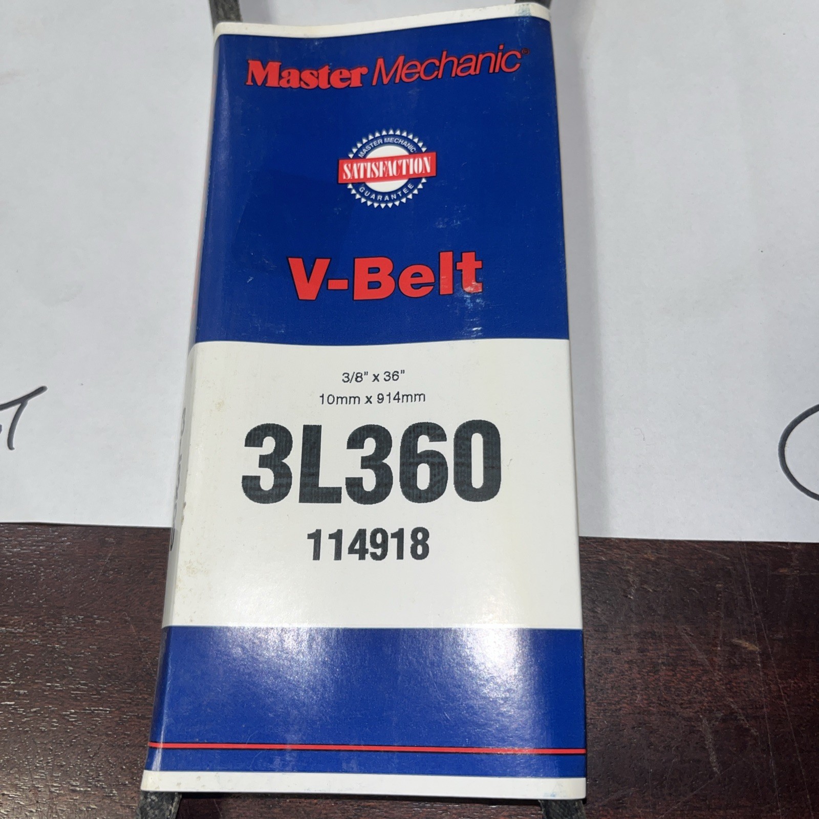 New Master Mechanic 3L360 Replacement Belt 3/8" x 36" V Belt 114918 - Image 3