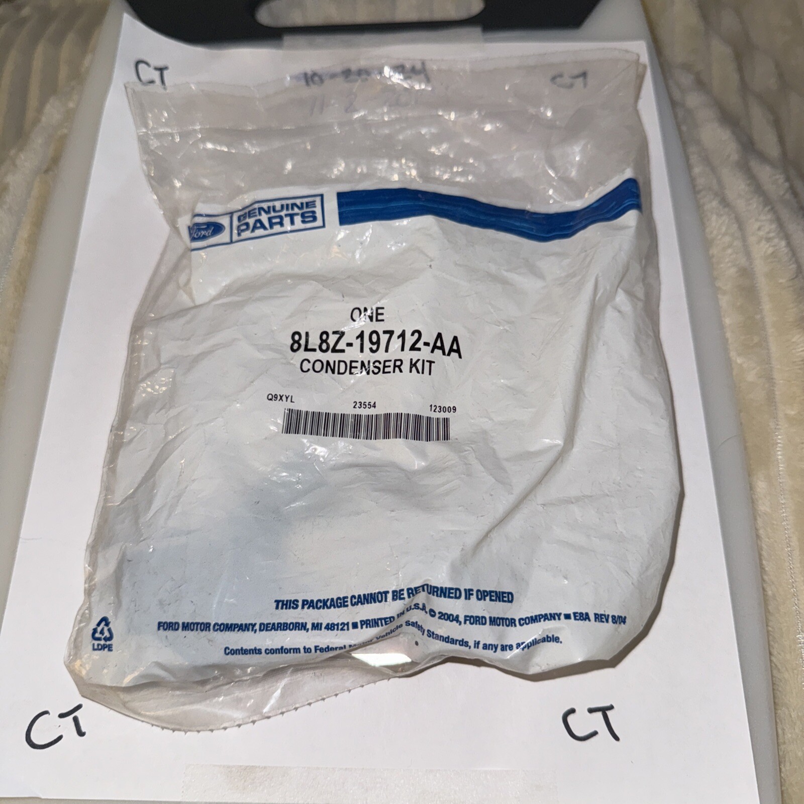 New OEM 2008 2009 Ford Escape A/C Condenser Hardware Kit 8L8Z-19712-AA