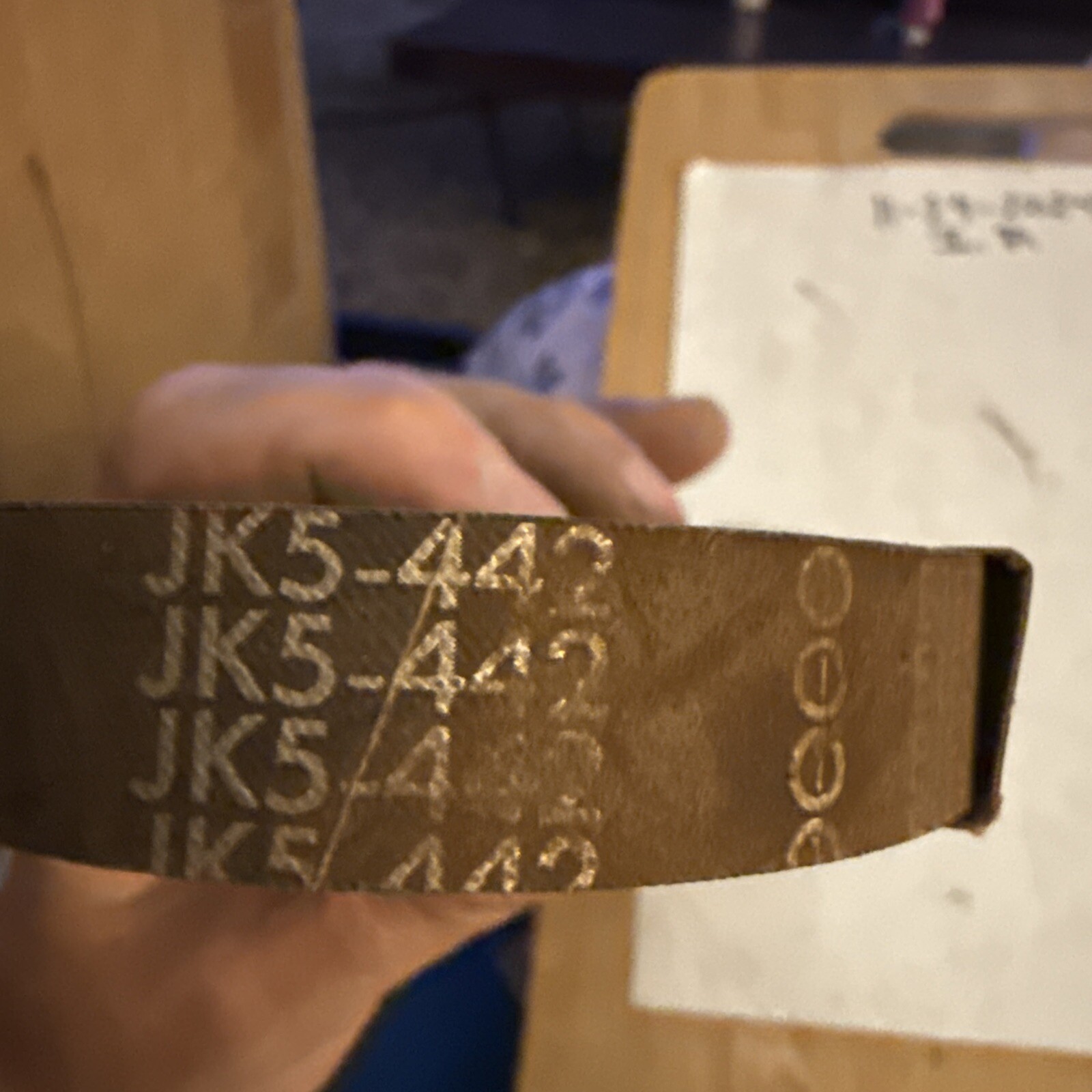 New OEM Motorcraft JK5-442, E1FZ-8620-R Serpentine Belt NOS - Image 3