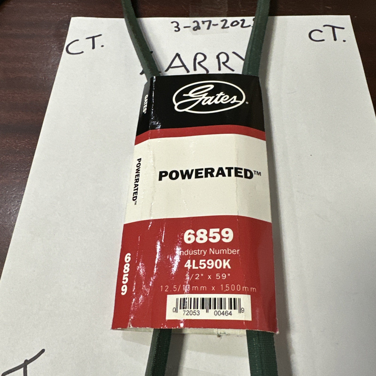 New Old Stock Gates PoweRated 6859 Serpentine Belt