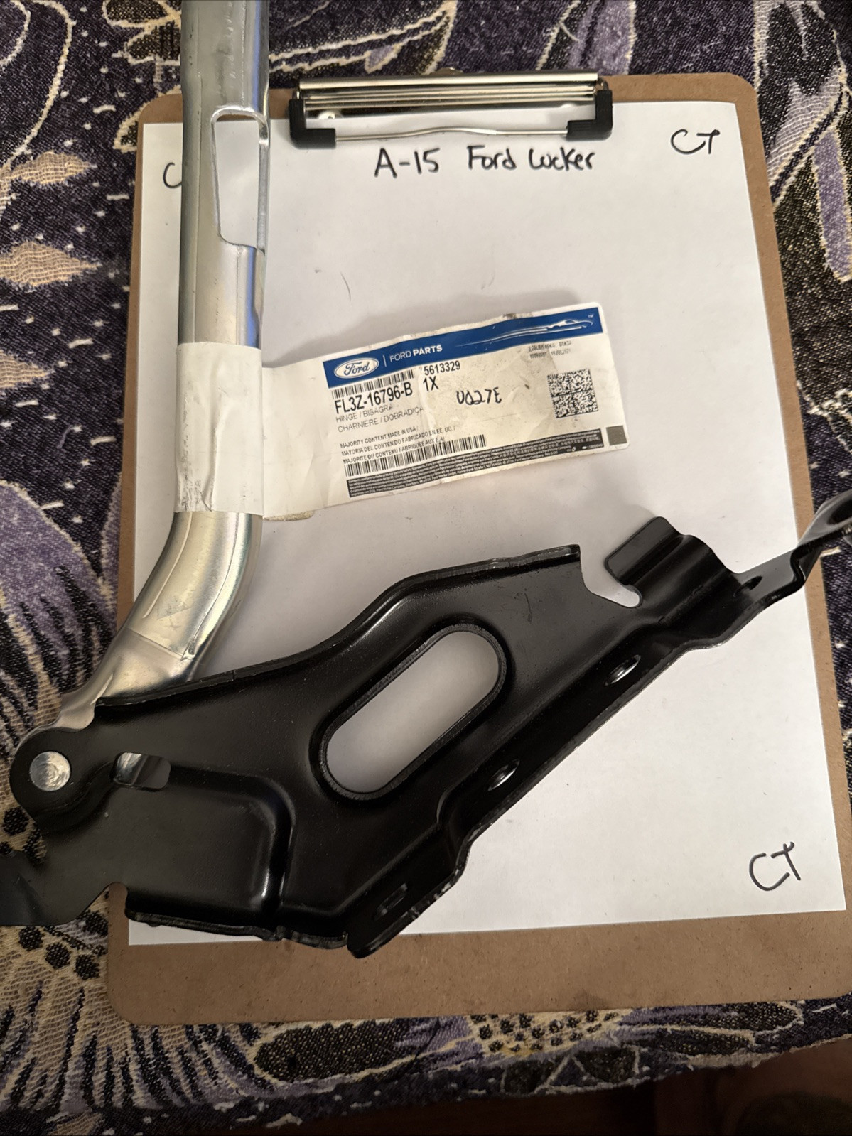 New Passenger Side Hood Hinge For 2015-2020 Ford F-150 FL3Z16796B F01236165