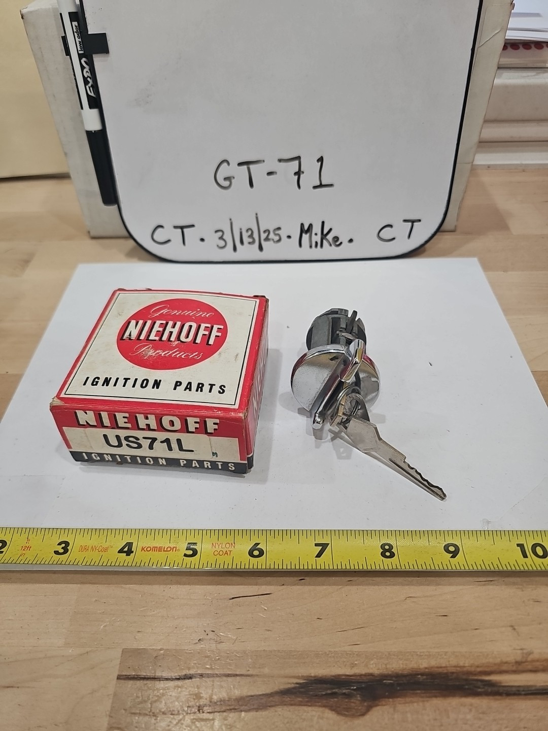 Niehoff (Standard US71L) Turn-key Ignition W 2 Keys For 70-71 Chrysler