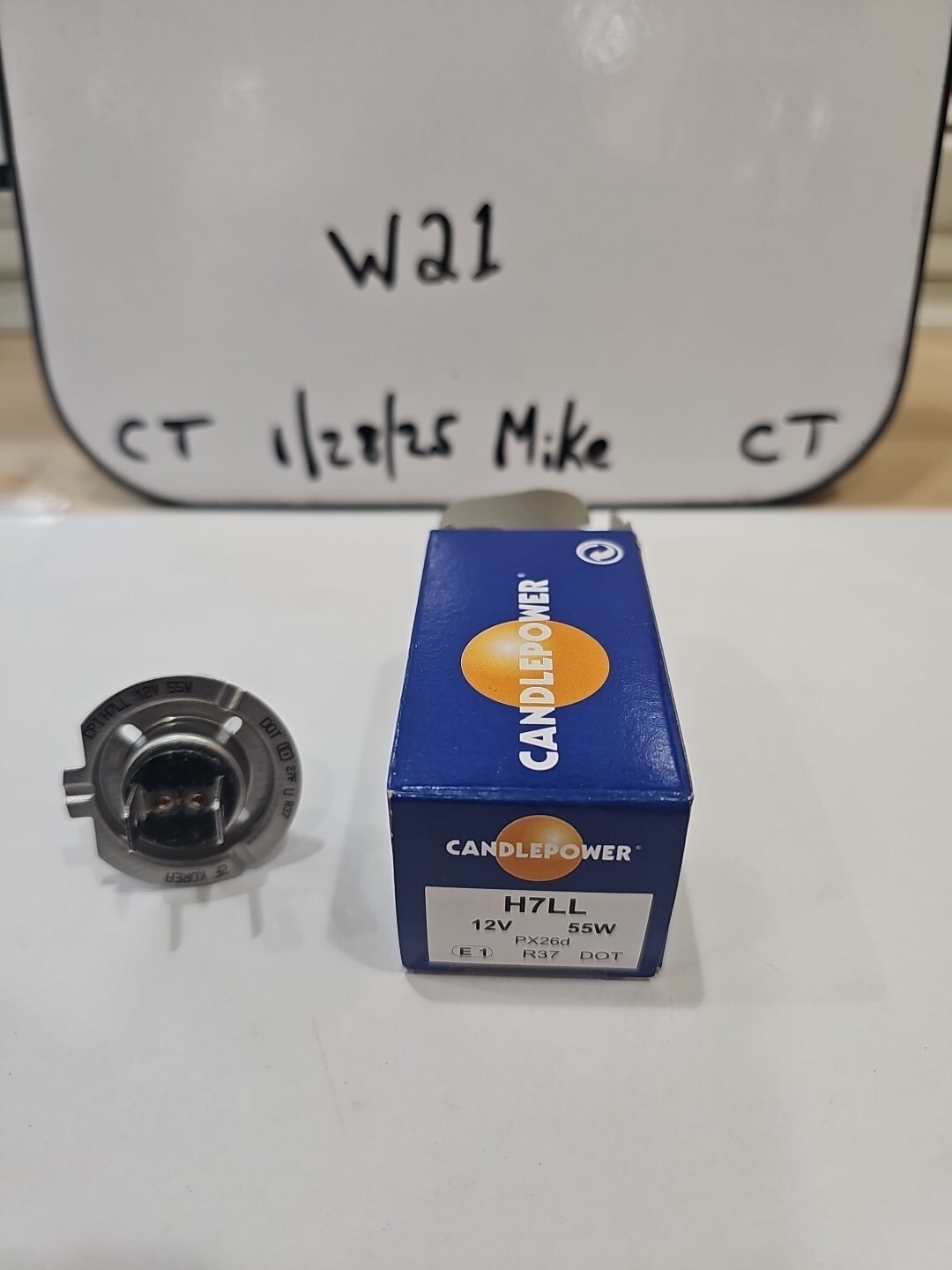 OEM CANDLEPOWER HEADLIGHT BULBS H7LL 12v 55w - Image 3