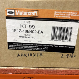 OEM Ford Motorcraft KT99 Taurus Sable 2001-2002 HVAC Heater Hose 1F1Z-18B402-BA