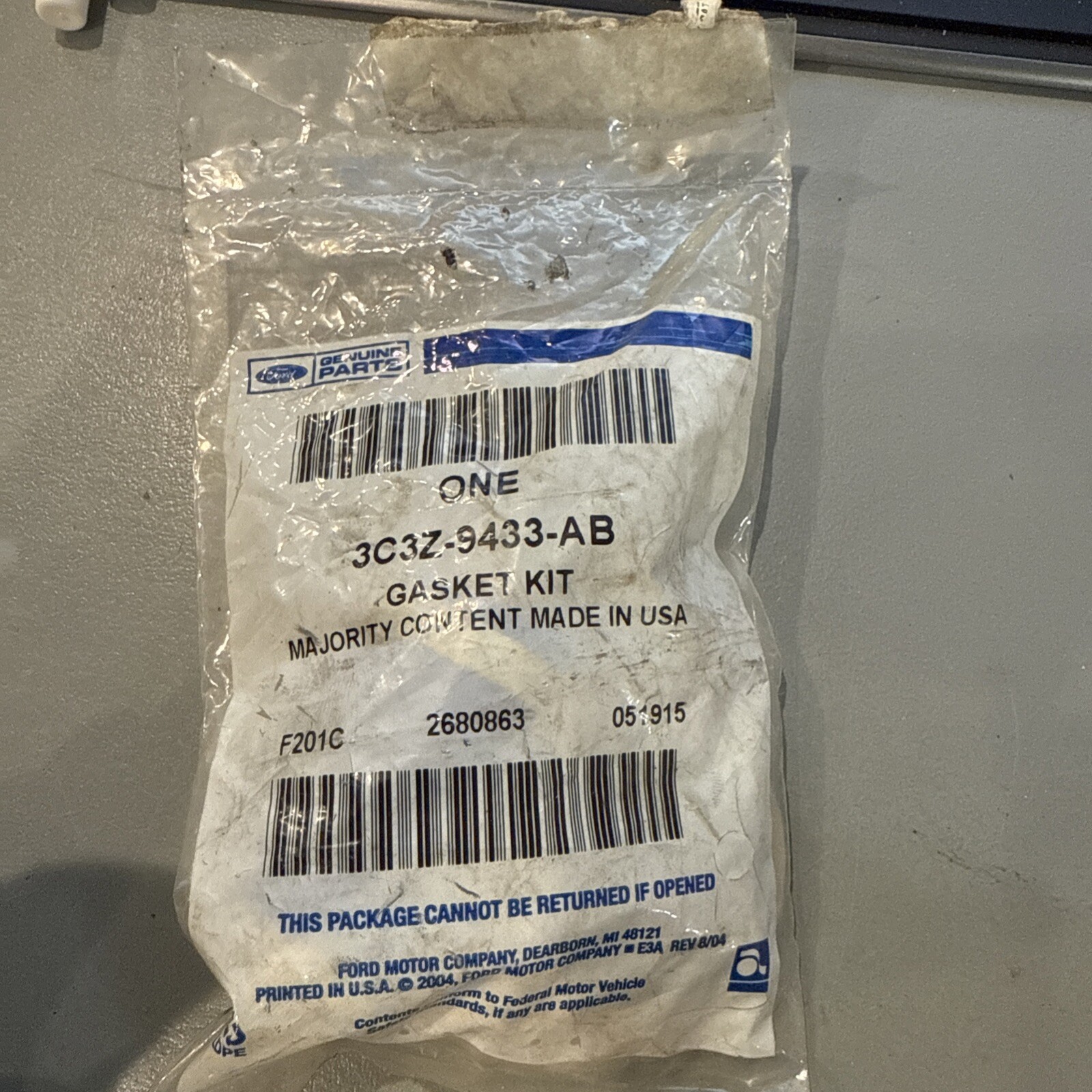 OEM NEW EGR Cooler Coolant Hose Tube Outlet Connector Blue Super Duty 3C3Z9433AB