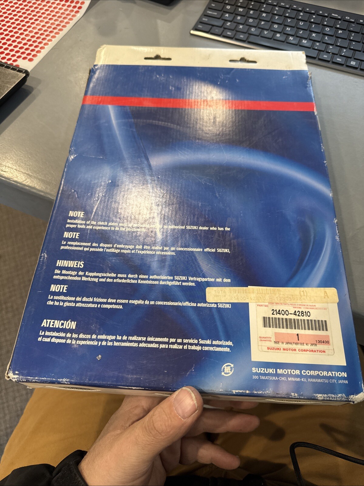 OEM SUZUKI 2008-2010 GSX-R600/750 Genuine Complete Clutch Plate Kit 21400-36840 - Image 4