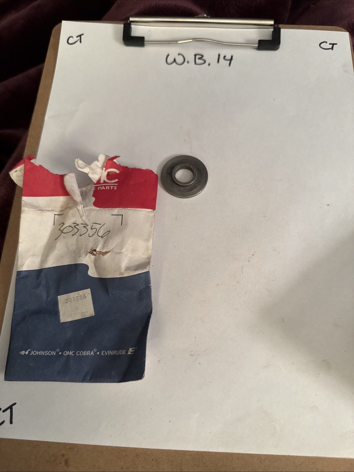 OMC 303356 Crankcase Plate NOS