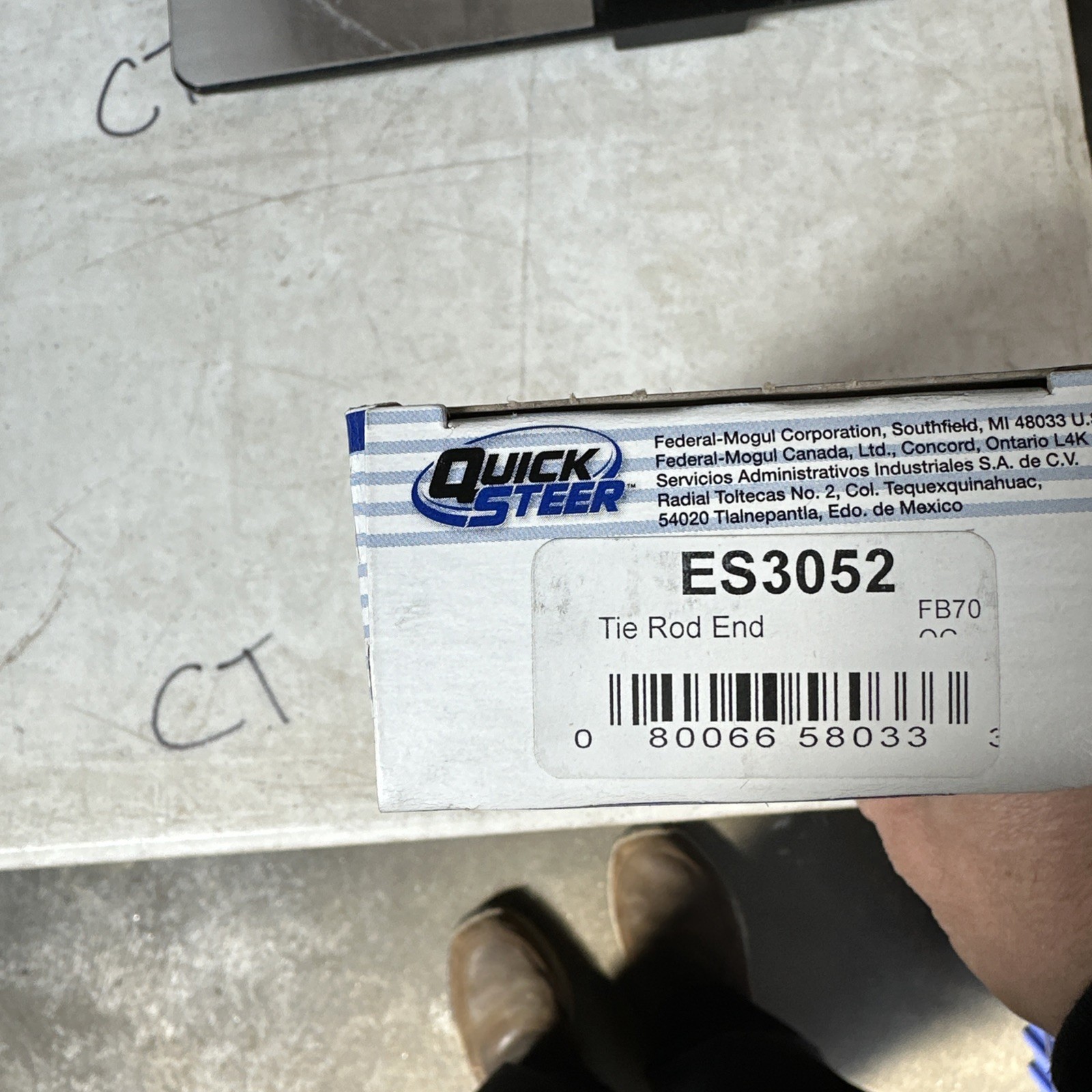 Outer Tie Rod End Quick Steer ES3052